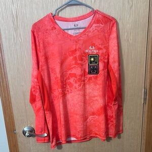 Realtree Women's Long Sleeve Tee - Coral